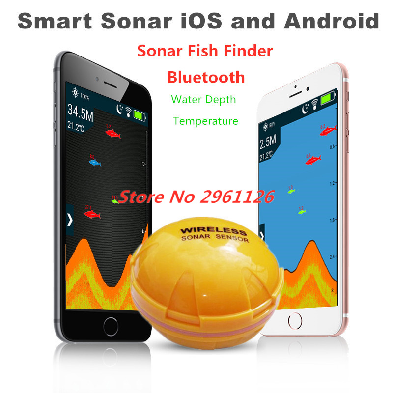 Беспроводной эхолот, портативн – обзор и цена Fishing Boat Depth Finder