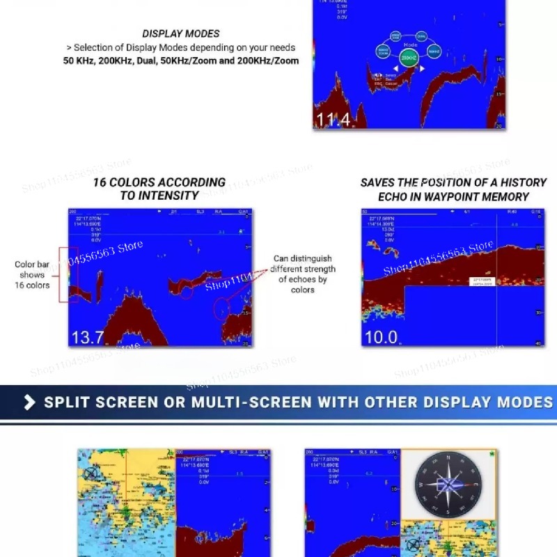Морской GPS-навигатор, эхолот  – обзор и цена Fishing Boat Gps